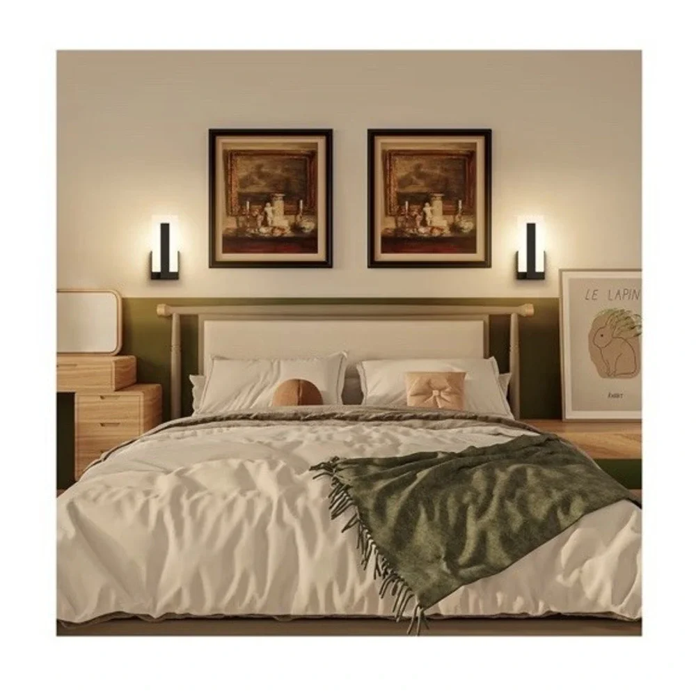 Joosenhouse Modern Led Wall Sconce Dimmable Wall Mounted Lamp Set Of 2‎